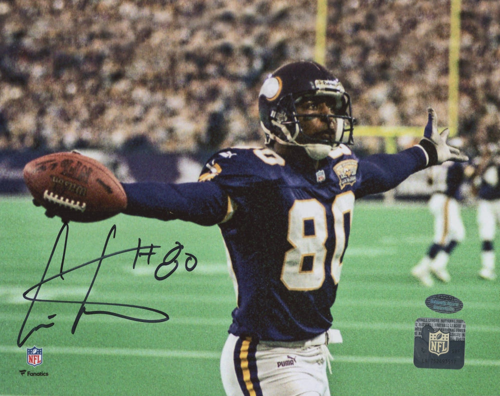 Cris Carter Signed Vikings 8x10 Photo (Schwartz)