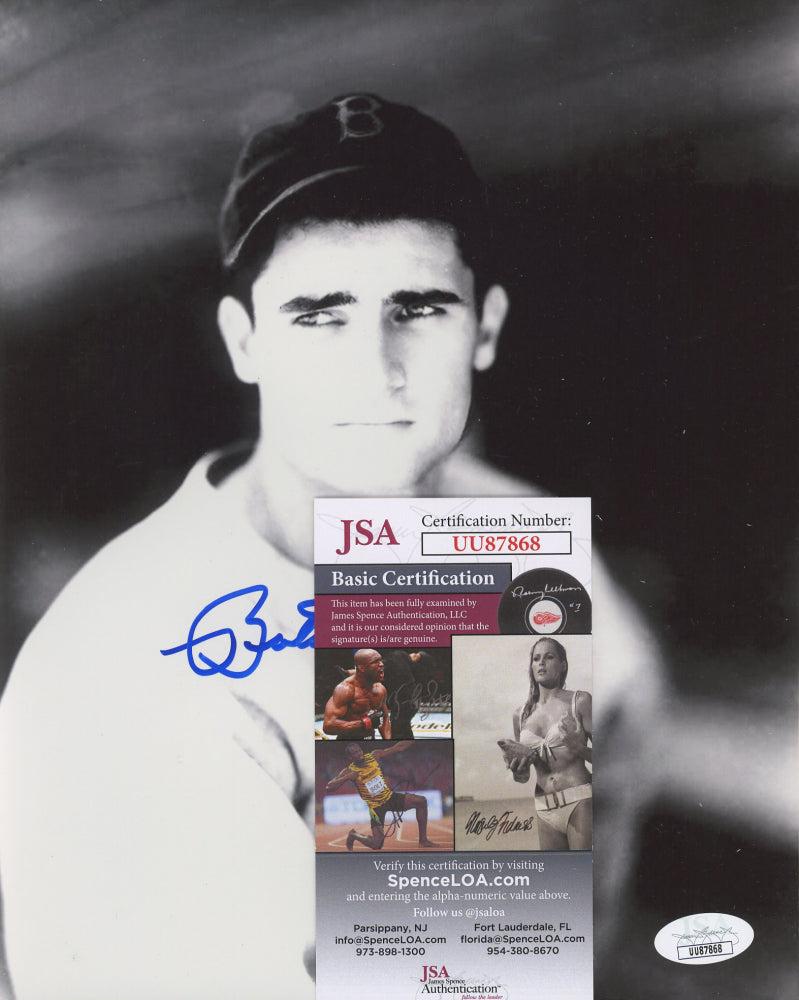 Bobby Doerr Signed (JSA) Red Sox 8x10 Photo Inscribed "HOF 86"