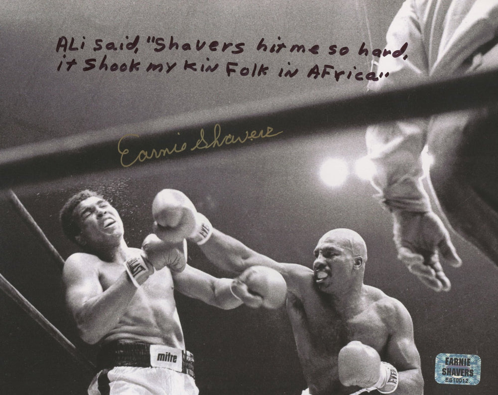 Earnie Shavers Signed 8x10 Photo with Extensive Inscription (Shavers)