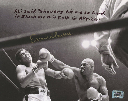 Earnie Shavers Signed 8x10 Photo with Extensive Inscription (Shavers)