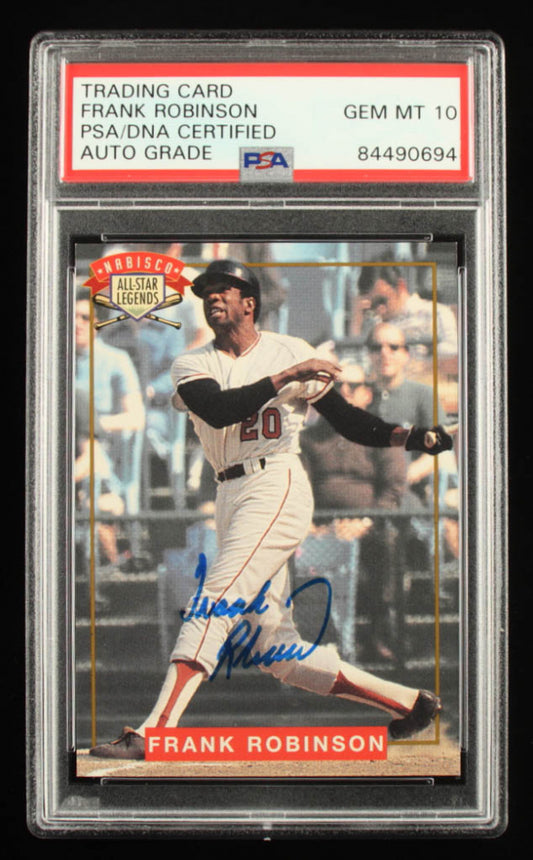 Frank Robinson 1994 Nabisco All-Star Autographs #3 - Autograph Graded PSA 10