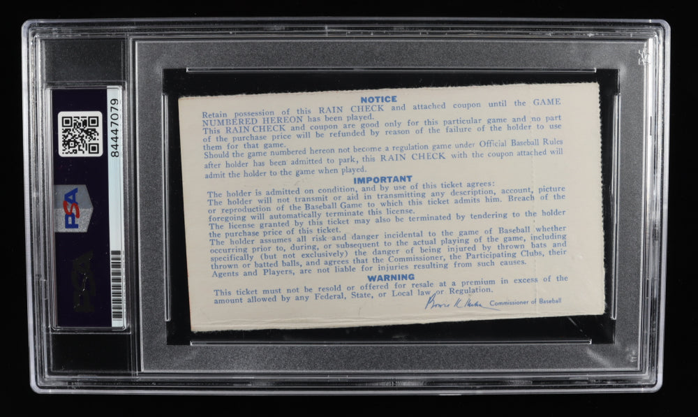 Nolan Ryan Signed 1972 Original World Series Game Two Ticket - Autograph Graded PSA 10