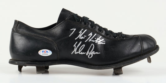 Nolan Ryan Signed Baseball Cleat Inscribed "7 No-Hitters" (PSA)