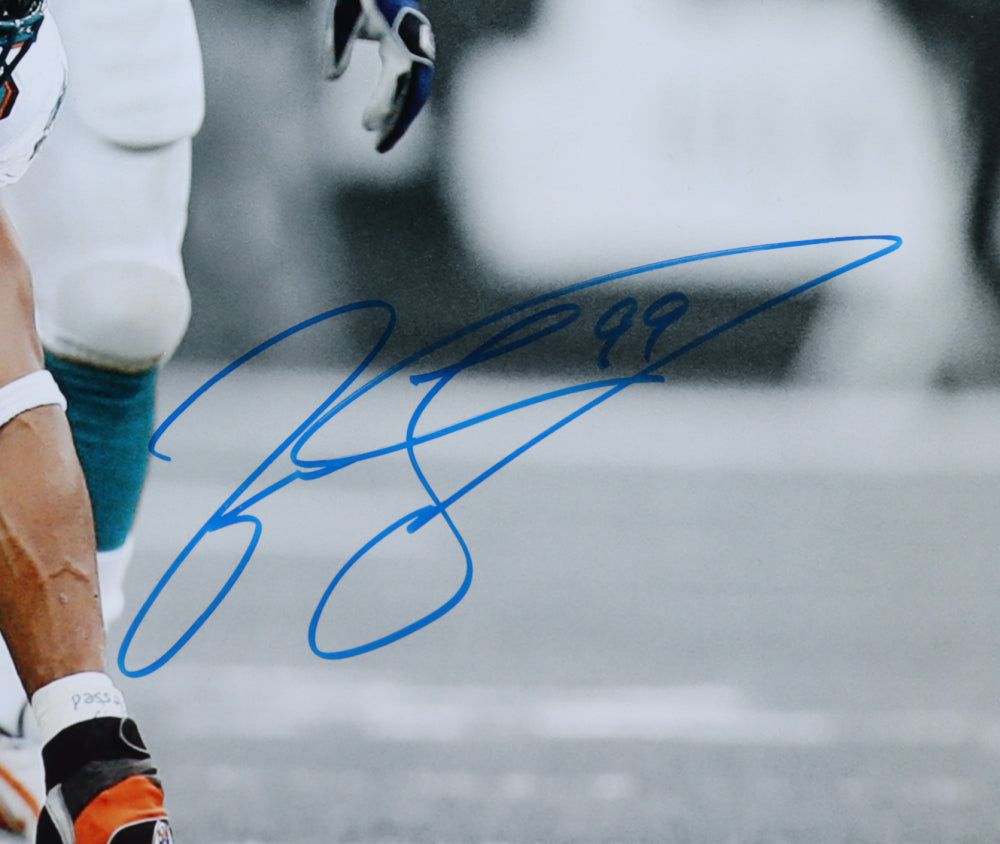 Jason Taylor & Zach Thomas Signed Dolphins 16x20 Photo (JSA)