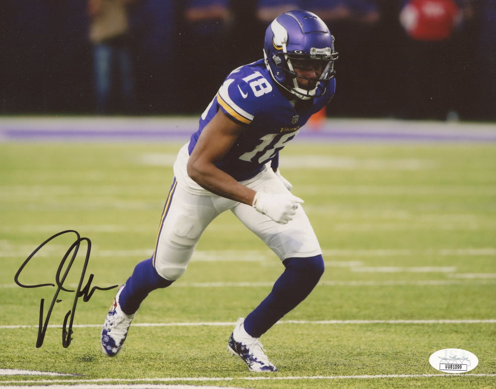 Justin Jefferson Signed Vikings 8x10 Photo (JSA)