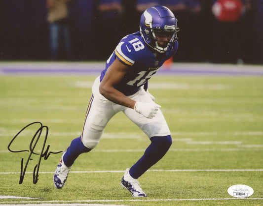 Justin Jefferson Signed Vikings 8x10 Photo (JSA)
