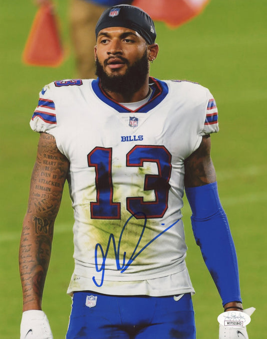 Gabriel Davis Signed Bills 8x10 Photo (JSA)