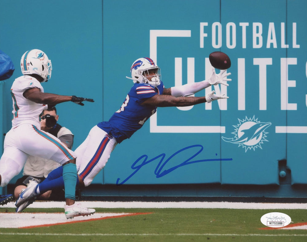 Gabriel Davis Signed Bills 8x10 Photo (JSA)