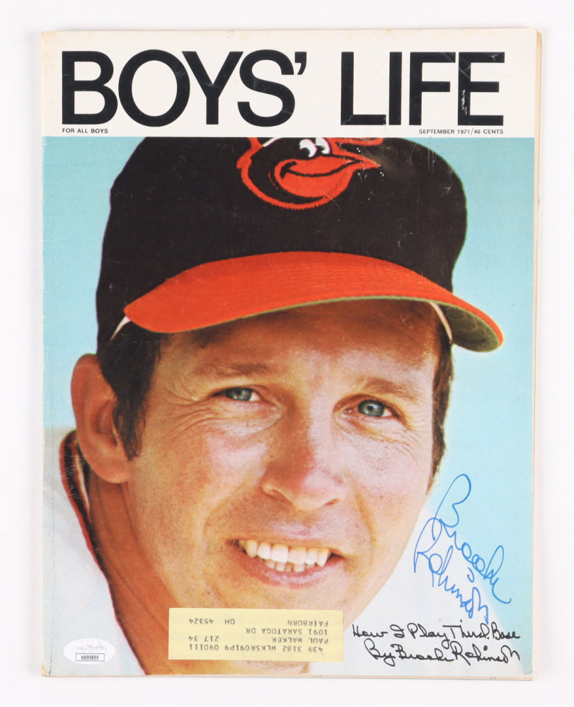 Brooks Robinson Signed 1971 "Boy's Life" Magazine (JSA)