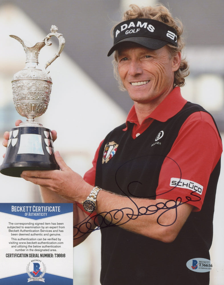 Bernhard Langer Signed 8x10 Photo (Beckett)