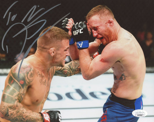 Dustin Poirier Signed UFC 8x10 Photo (JSA)