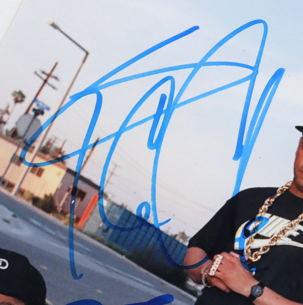 Ice Cube, DJ Yella & MC Ren Signed (AutographCOA) "N.W.A." 11x14 Photo