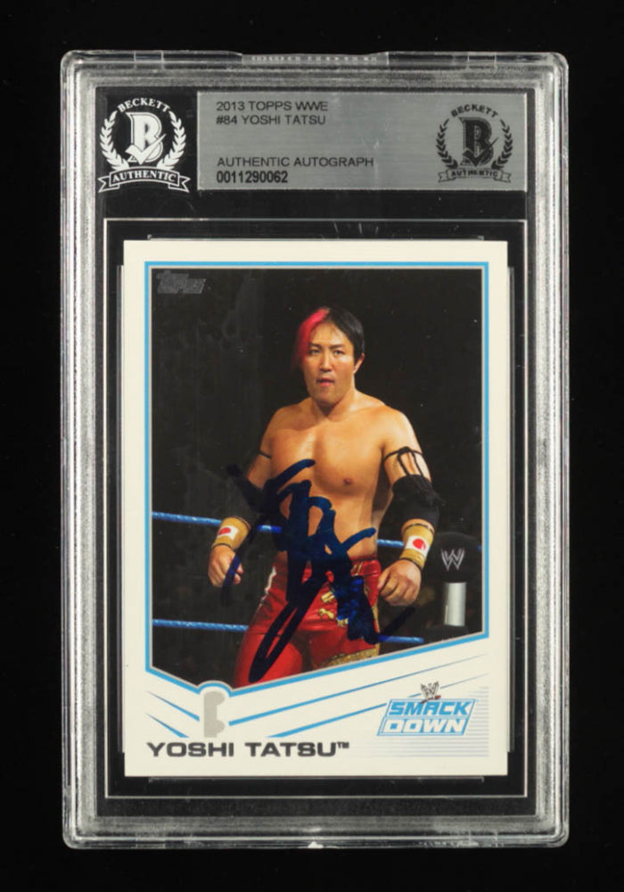 Yoshi Tatsu Signed 2013 Topps WWE #84 (BGS)