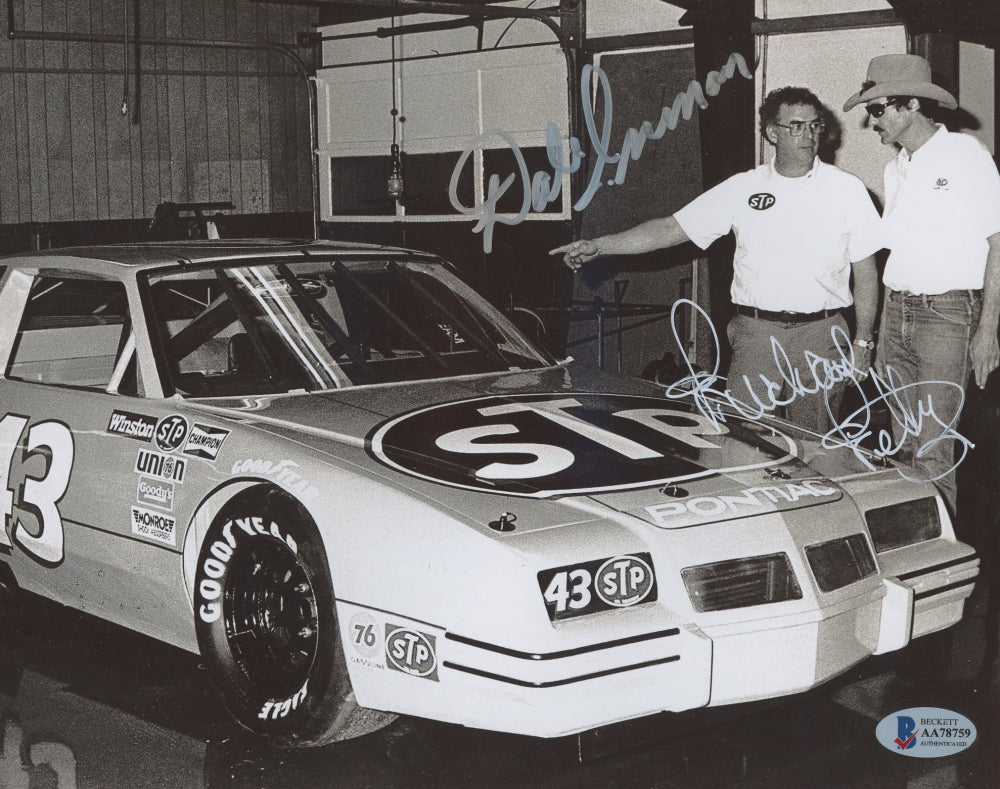 Dale Inman & Richard Petty Signed (Beckett) Nascar 8x10 Photo