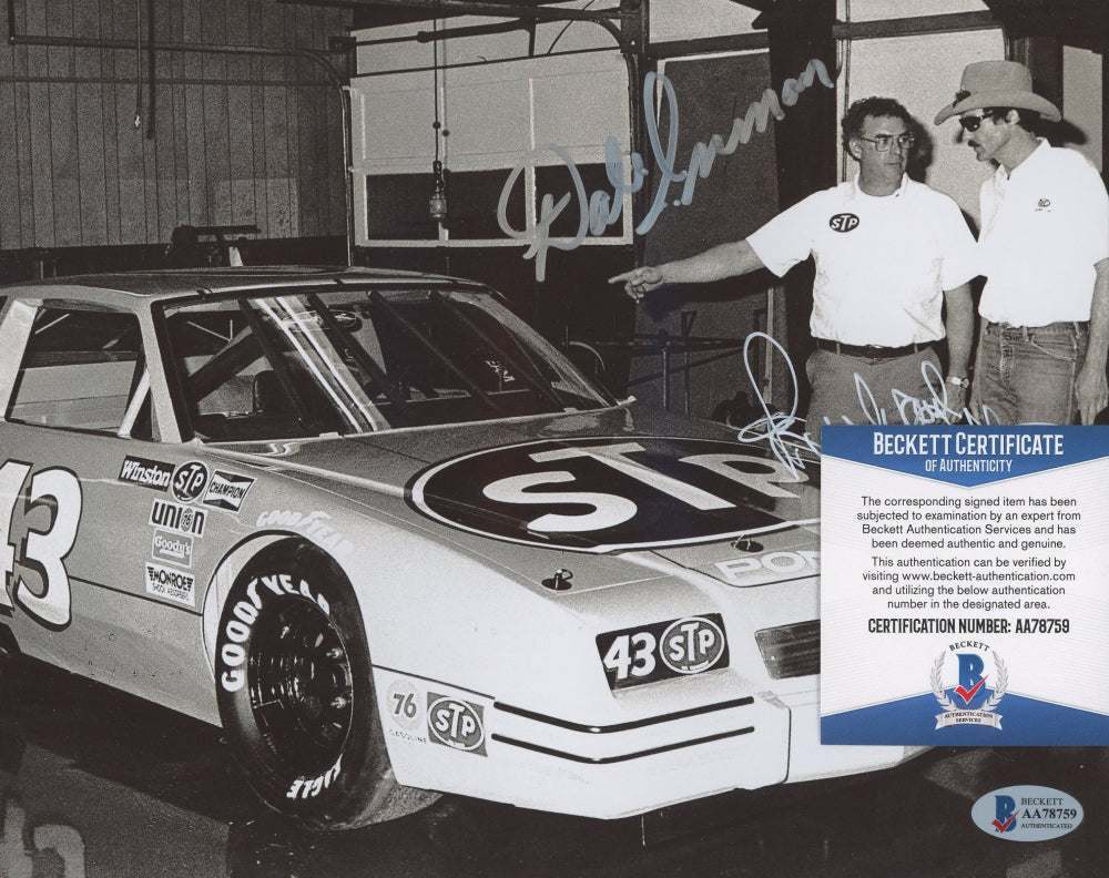 Dale Inman & Richard Petty Signed (Beckett) Nascar 8x10 Photo