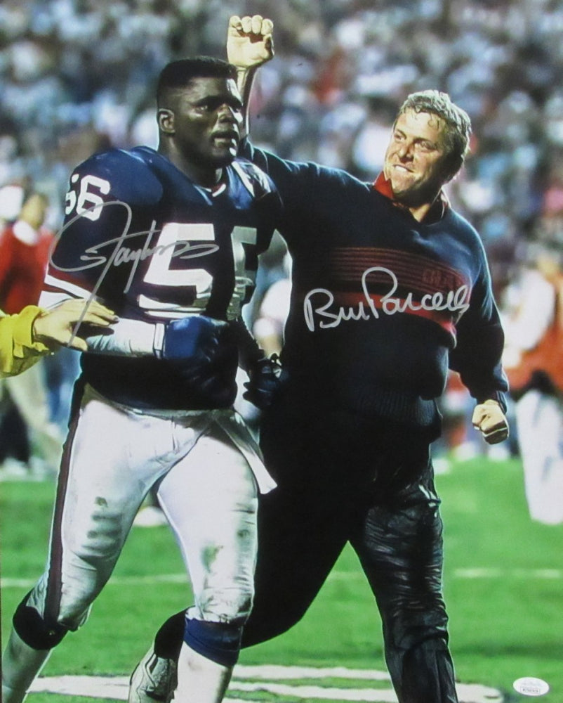 Lawrence Taylor & Bill Parcells Signed Giants 16x20 Photo (JSA)