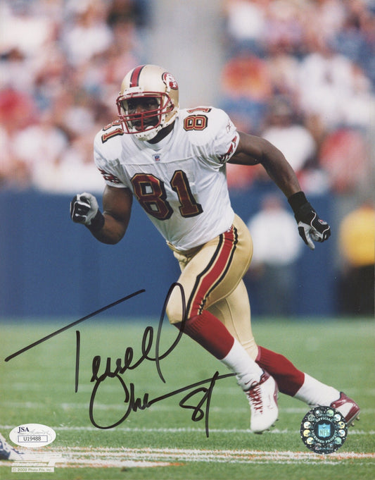 Terrell Owens Signed 49ers 8x10 Photo (JSA)