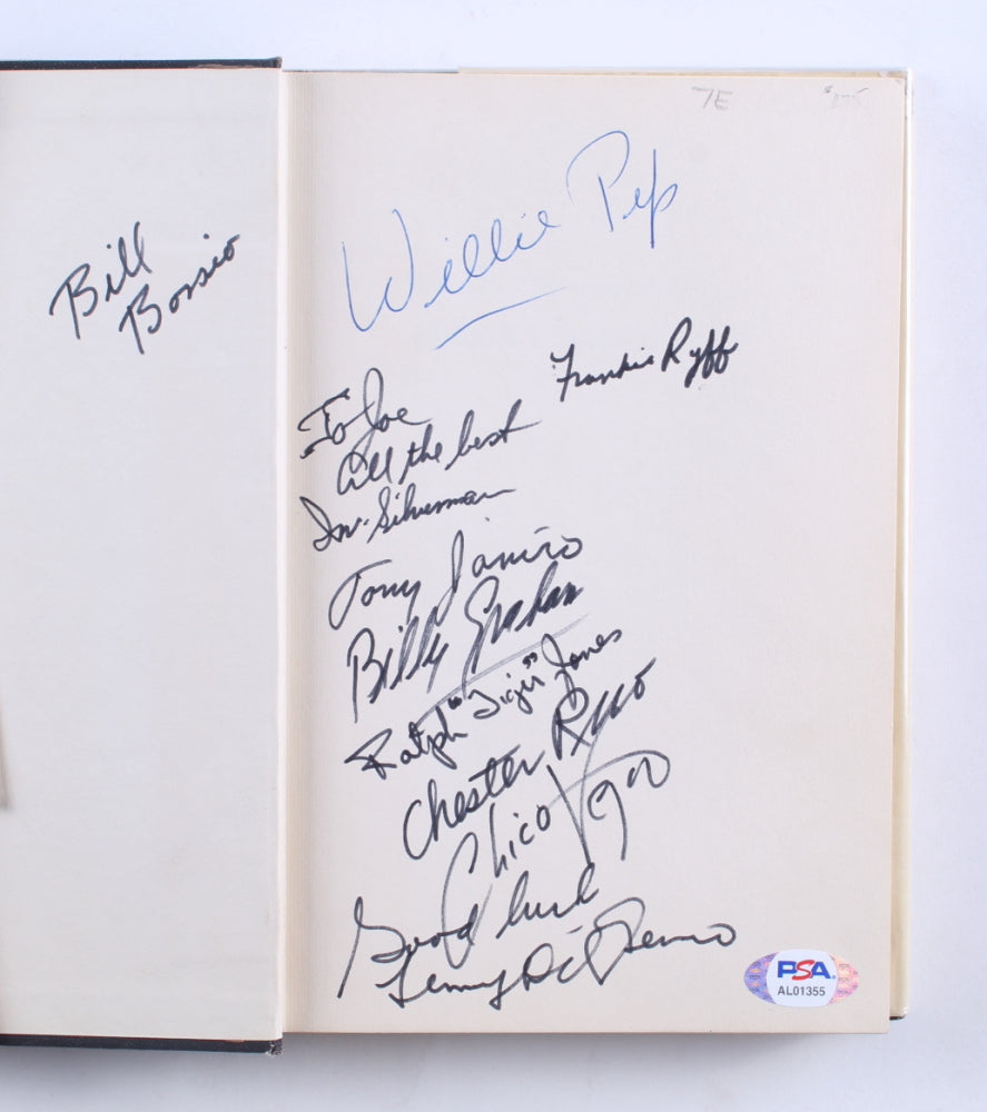 Friday's Heroes: Willie Pep Remembers - Hardcover Book Signed (PSA) by (10) with Willie Pep, Bill Bossio, Tony Janiro, Billy Graham