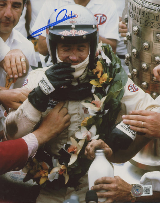 Mario Andretti Signed IndyCar 8x10 Photo (Beckett)
