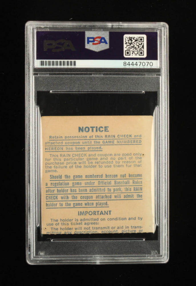 Nolan Ryan Signed 1969 Original World Series Game 1 Ticket Stub - Autograph Graded PSA 10