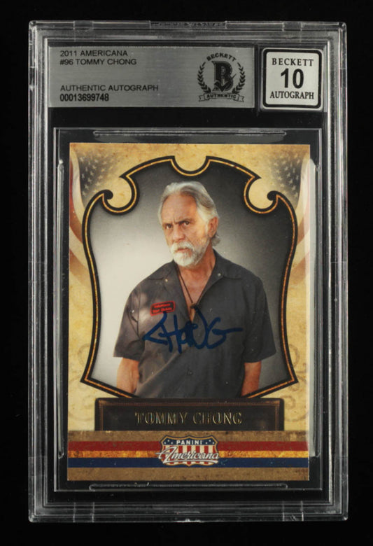 Tommy Chong Signed 2011 Americana #96 - Autograph Graded Beckett (BGS) 10