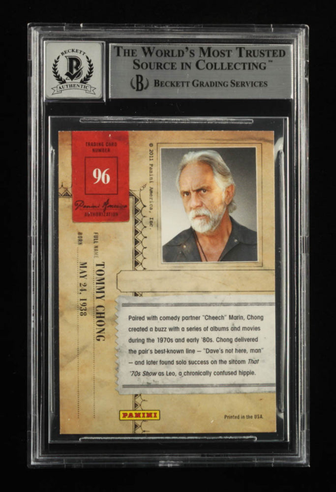 Tommy Chong Signed 2011 Americana #96 - Autograph Graded Beckett (BGS) 10