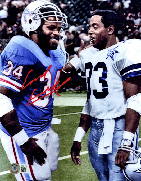 Earl Campbell Signed Oilers 8x10 Photo (Beckett)