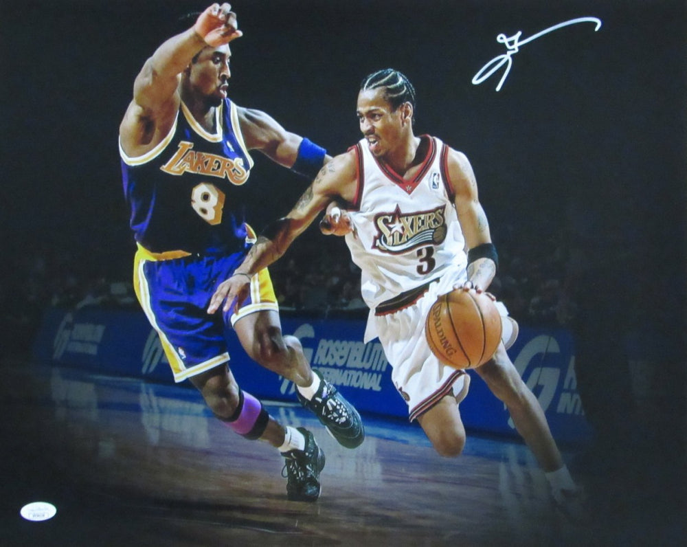 Allen Iverson Signed 76ers 16x20 Photo (JSA)