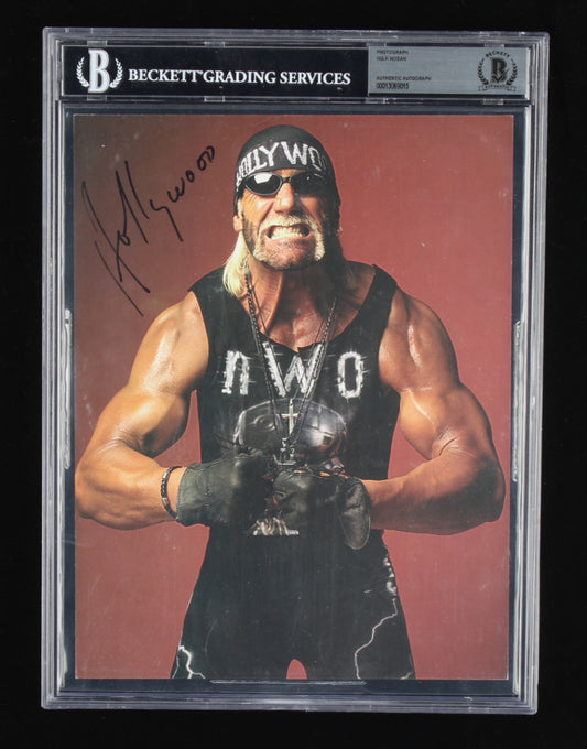 "Hollywood" Hulk Hogan Signed WWE 8x10 Photo (BGS)