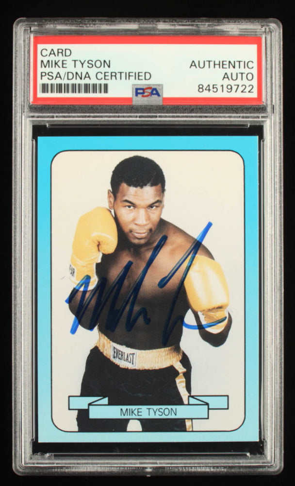 Mike Tyson Signed 1990 Living Legend #18 (PSA)