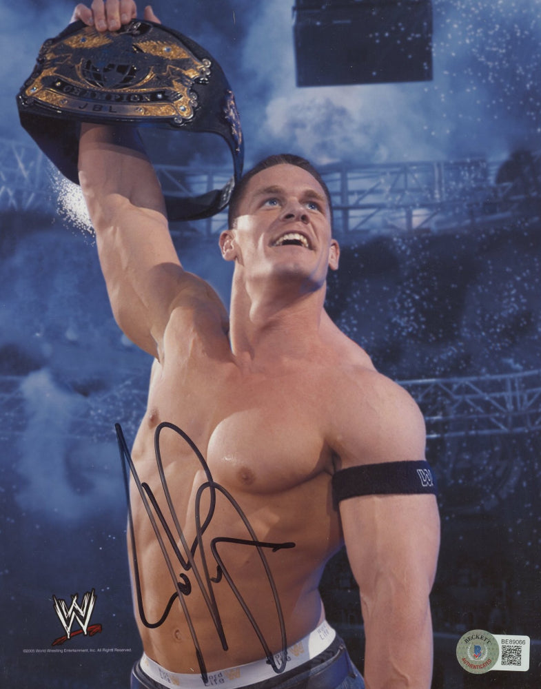 John Cena Signed WWE 8x10 Photo (Beckett)