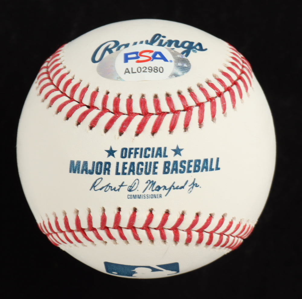 Reggie Jackson Signed (PSA) OML Baseball with Display Case - Overall Grade 10 / Autograph Grade 10 / Baseball Grade 10