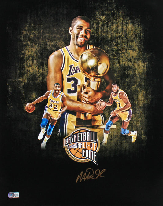 Magic Johnson Signed Lakers 16x20 Photo (Beckett)