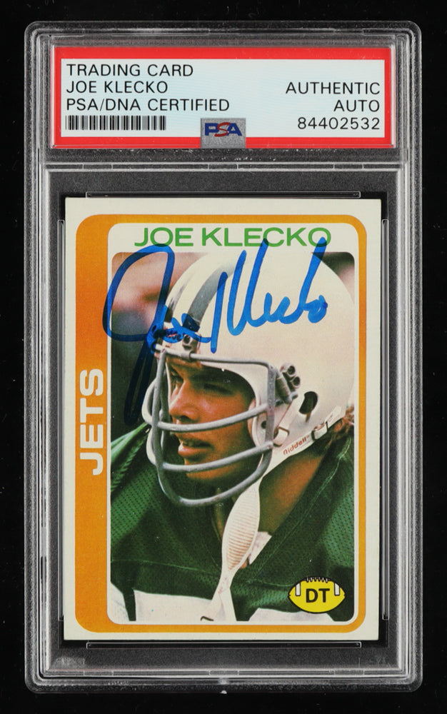 Joe Klecko Signed 1978 Topps #287 RC (PSA) Rookie Card