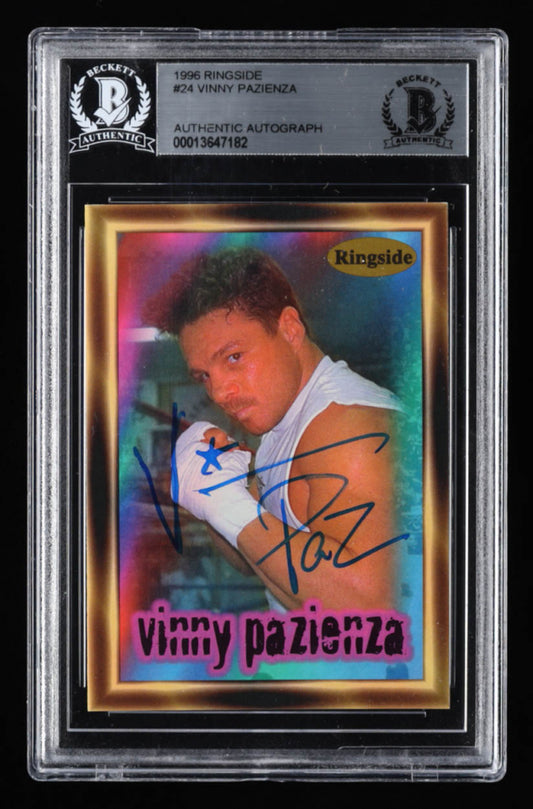 Vinny "Paz" Pazienza Signed 1996 Ringside #24 (BGS)