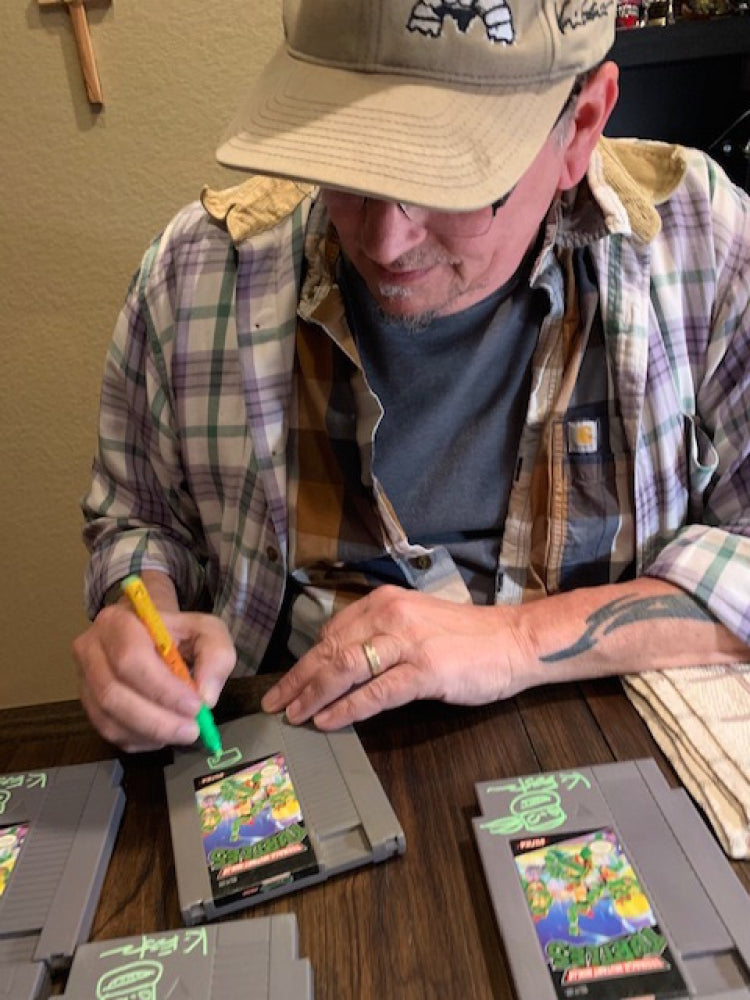 Kevin Eastman Signed (PA) Original 1989 Teenage Mutant Ninja Turtles Nintendo NES Video Game Cartridge (PA) Co-Creator of the Teenage Mutant Ninja Turtles