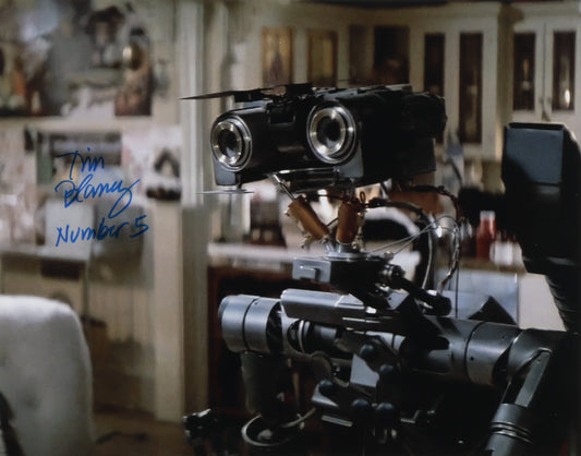 Tim Blaney Signed (ACOA) "Short Circuit" 11x14 Photo Inscribed "Number 5" - AutographCOA Witnessed