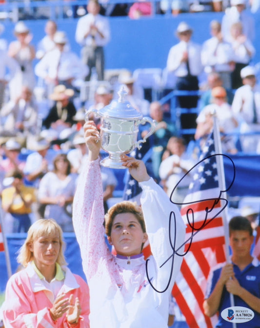 Monica Seles Signed 8x10 Photo (Beckett)