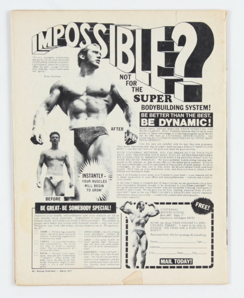 Roberto Duran Signed 1977 Boxing Illustrated Magazine (Beckett)
