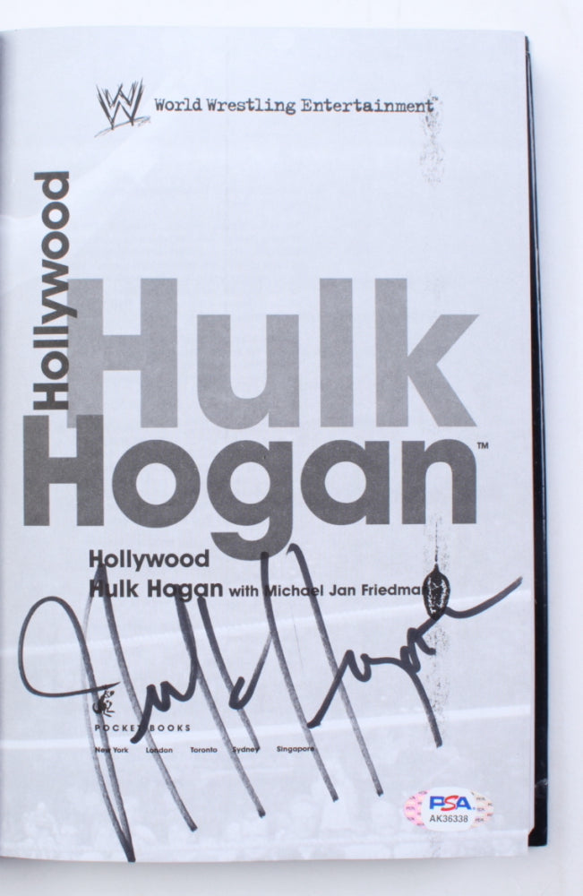 Hulk Hogan Signed "Hollywood Hulk Hogan" Hardcover Book (PSA)