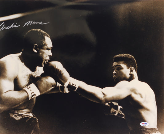 Archie Moore Signed 16x20 Photo (PSA)