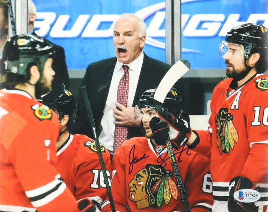 Joel Quenneville Signed (Beckett) Blackhawks 8x10 Photo - Head Coach