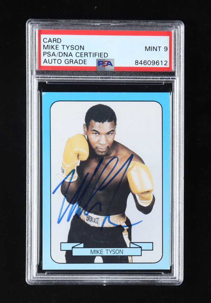 Mike Tyson Signed 1990 Living Legend #18 - Autograph Graded PSA 9