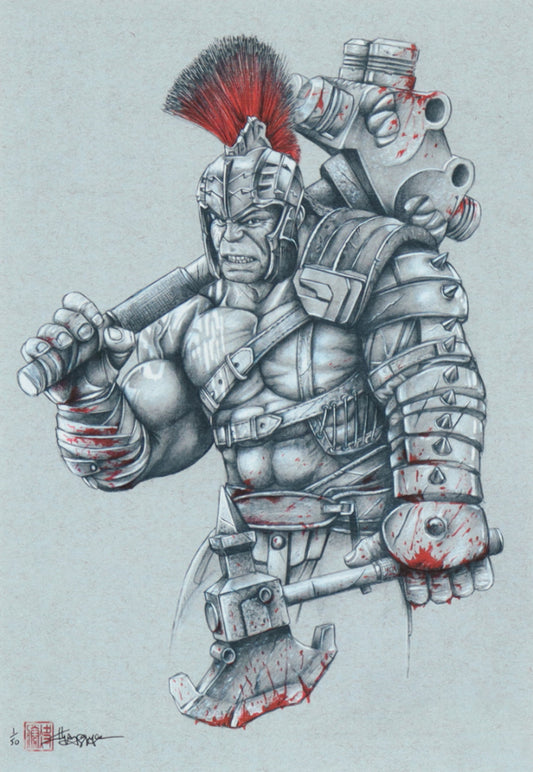 Thang Nguyen - World War Hulk - "Thor: Ragnarok" - Marvel Comics - 8x12 Signed Limited Edition Giclee on Fine Art Paper #/50 Renowned Artist (Supershinobi)