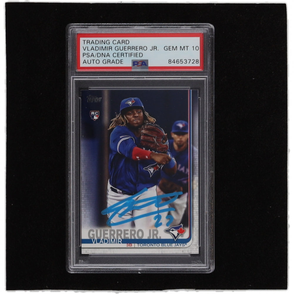 Vladimir Guerrero Jr. Signed 2019 Topps Update #US1 - Autograph graded (PSA) 10 - Rookie Card