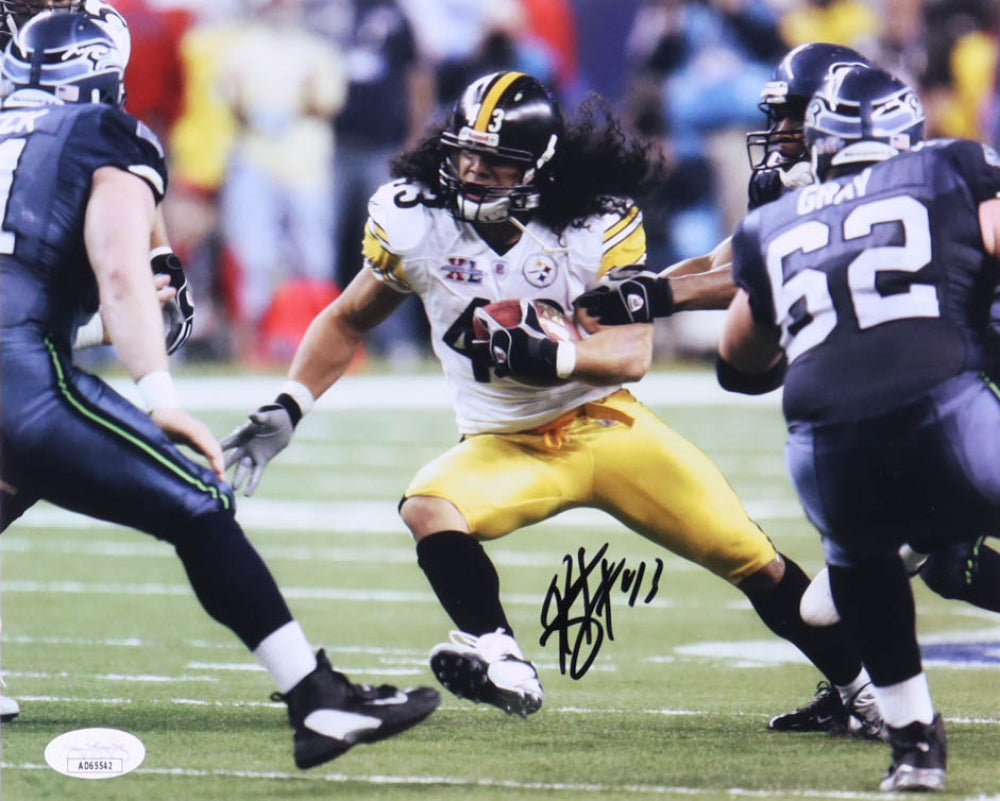 Troy Polamalu Signed Steelers 8x10 Photo (JSA)