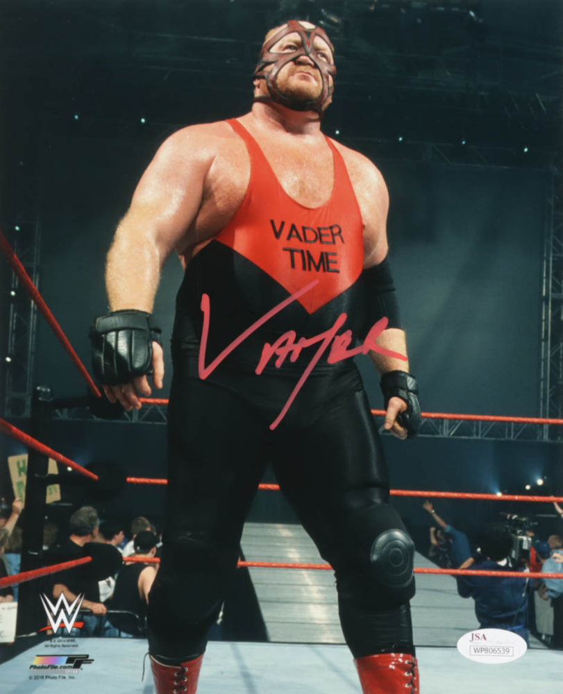 Vader Signed WWE 8x10 Photo (JSA)
