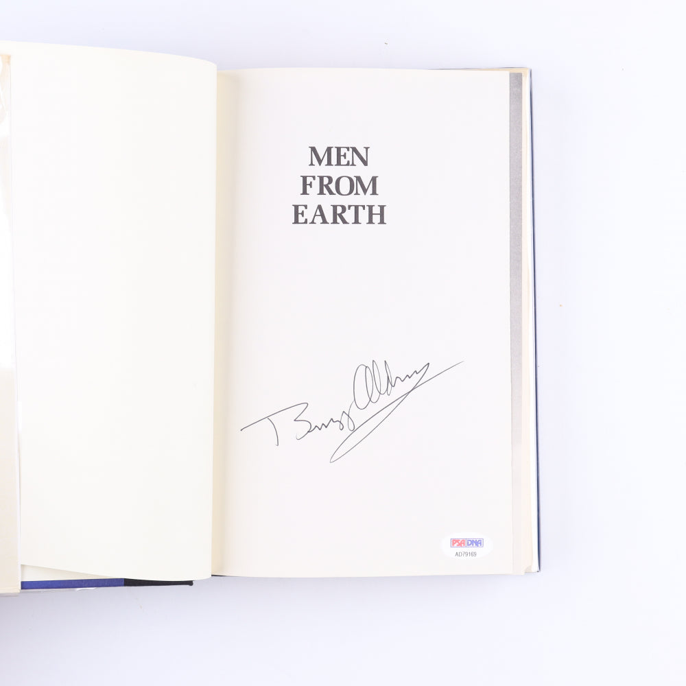 Buzz Aldrin Signed "Men From Earth" Hardcover Book (PSA)