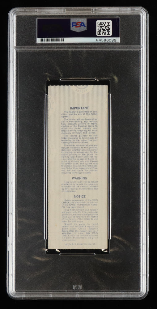 Reggie Jackson Signed 1978 World Series Game 3 Ticket - Autograph Graded PSA 10