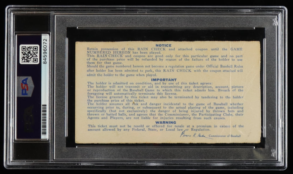 Reggie Jackson Signed 1972 World Series Game 6 Ticket Stub - Autograph Graded PSA 10